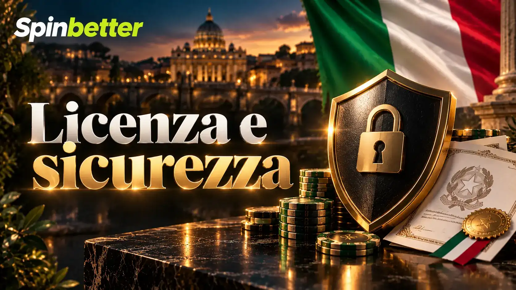 Licenza e misure di sicurezza dichiarate dalla sala